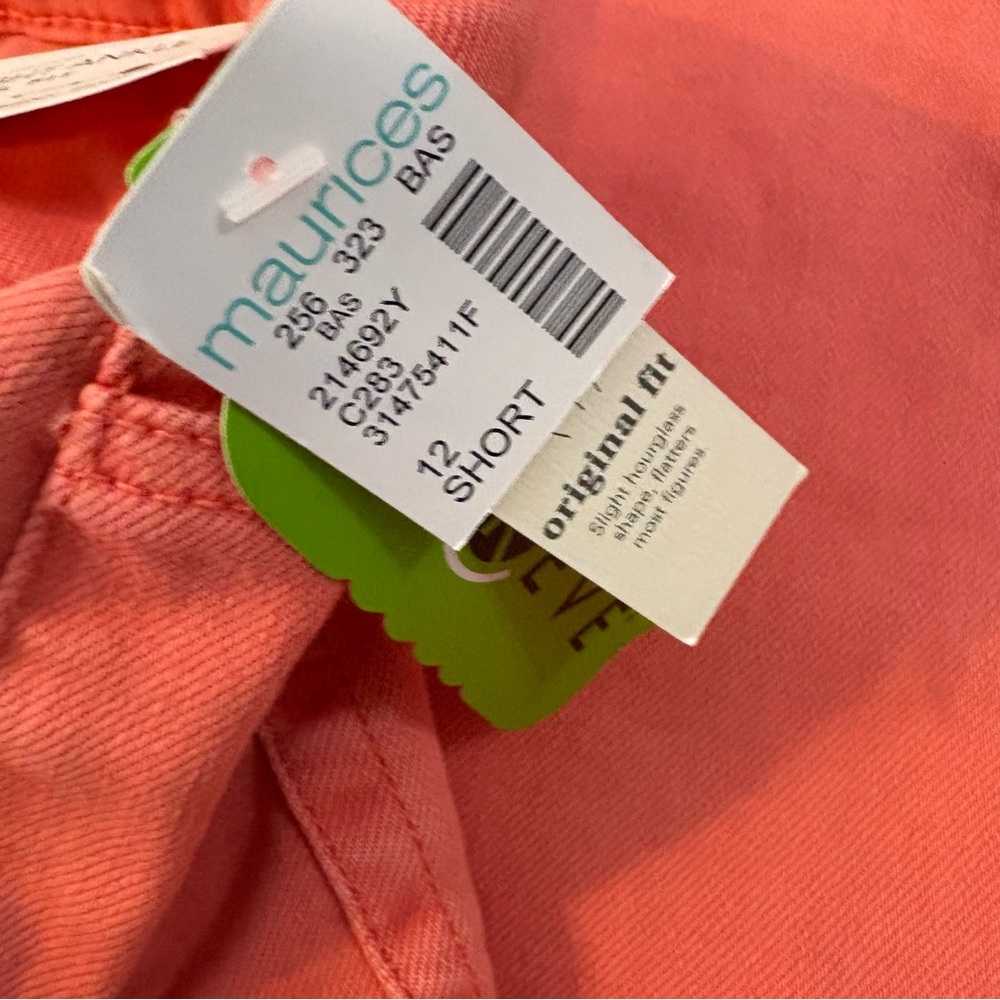 Maurices Coral Cropped Straight Jeans 12 Short NWT - Picture 7 of 11